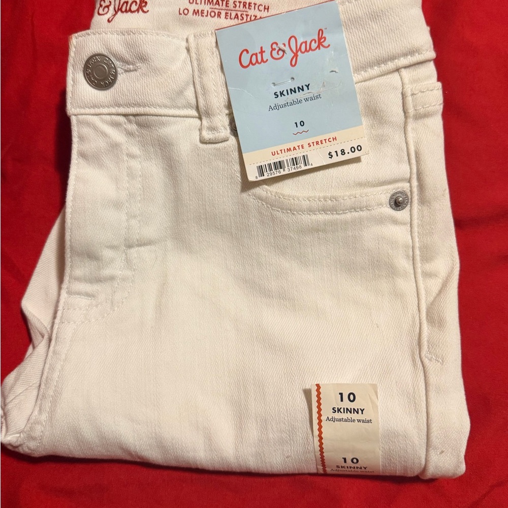 Cat & Jack Cream Skinny Jeans